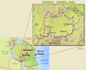 Where the Sangu people live